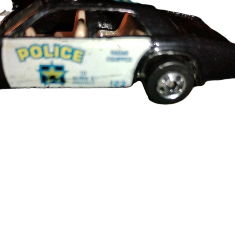 HOT WHEELS 7 SPOKE POLICE CAR 123 MALAYSIA 1977 